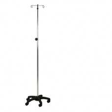 Clinton Five leg, Space-Saver, 2-Hook Infusion Pump Stand Model IV-34